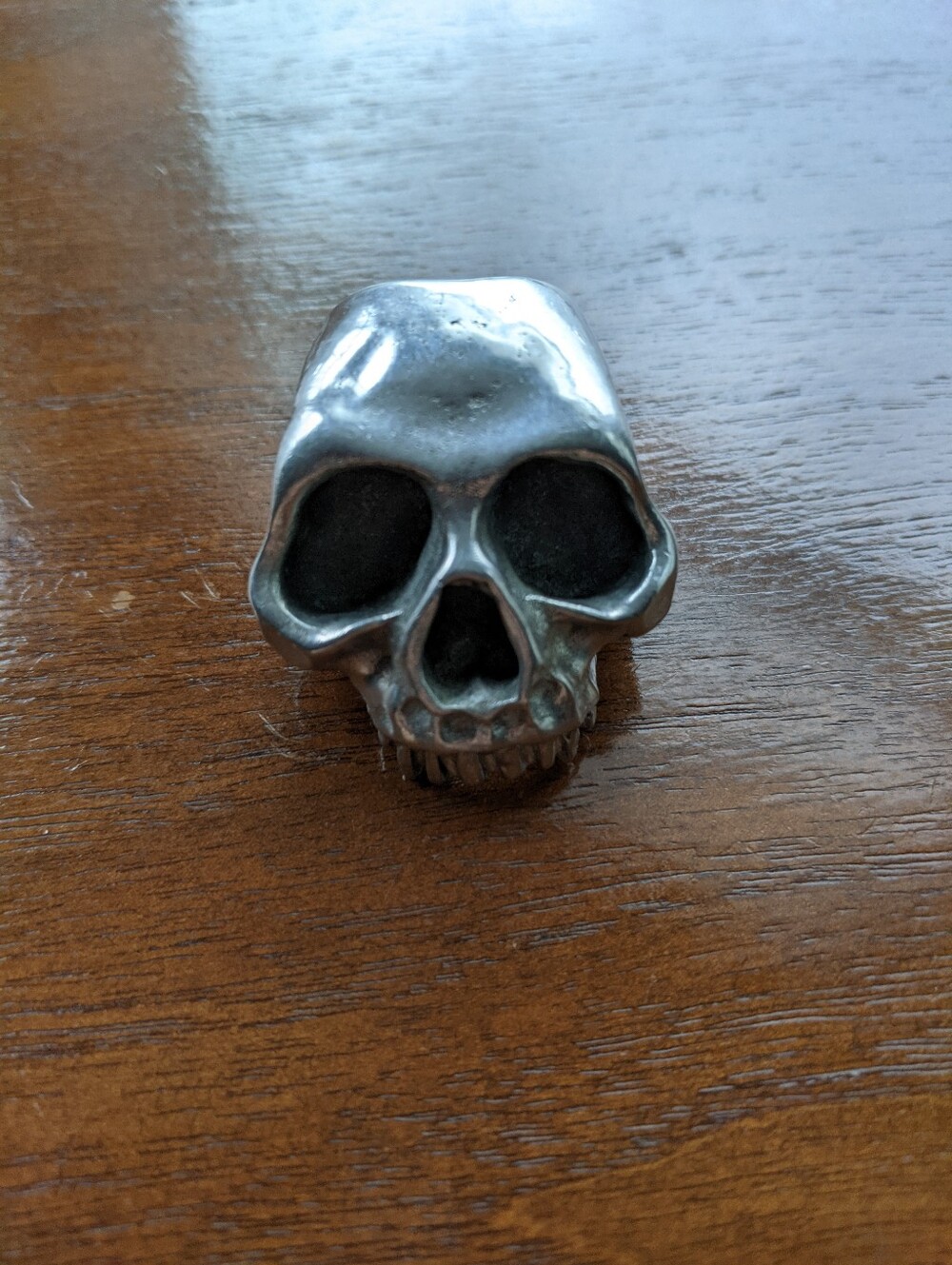 Skull ring.